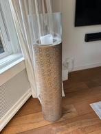 Goud staand windlicht, Huis en Inrichting, Woonaccessoires | Kandelaars en Kaarsen, Ophalen, Zo goed als nieuw, Minder dan 25 cm
