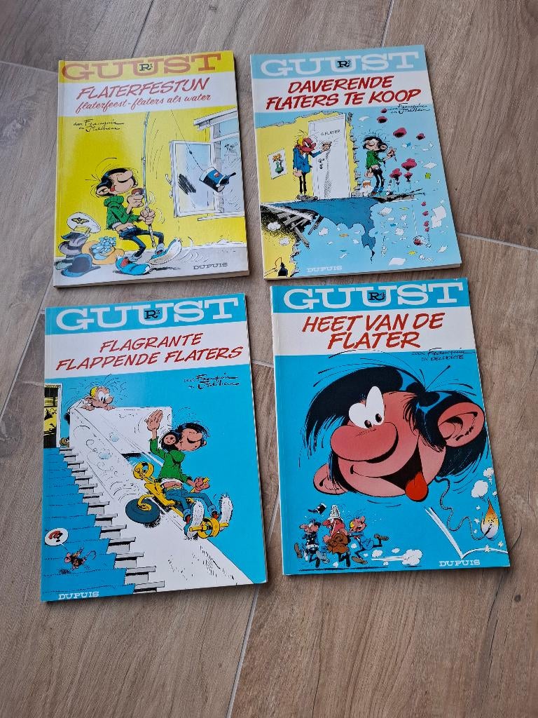 Guust Flater Stripboeken - R1, R2, R3 en R4, Boeken, Meerdere stripboeken, Ophalen of Verzenden, Zo goed als nieuw, Franquin