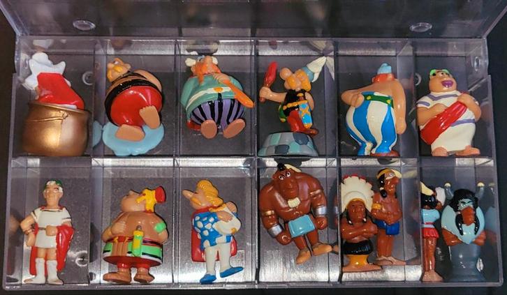 Complete set 14 poppetjes Kinder eieren 'Asterix in Amerika", Verzamelen, Poppetjes en Figuurtjes, Verzenden