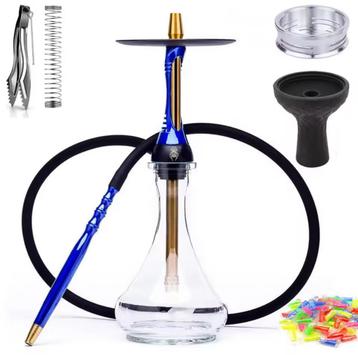 Nieuw! waterpijp exclusive, sisha, hookah complete set blauw beschikbaar voor biedingen