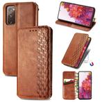 Luxe PU Lederen Wallet Case Set voor Galaxy S20 FE _ Bruin, Verzenden, Nieuw, Overige modellen, Hoesje of Tasje