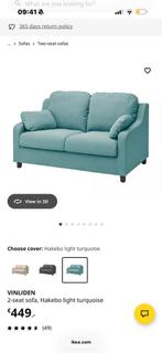 Ikea bank vinliden, 150 tot 200 cm, Tweepersoons, 75 tot 100 cm, Ophalen of Verzenden