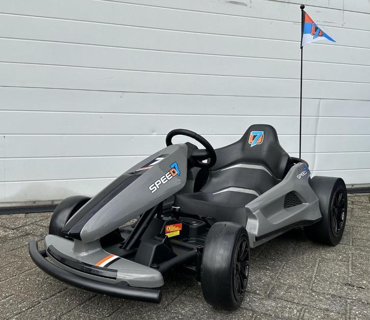 Drift Kart Go Kart Speed Kart 24V grijs –15Km/h NIEUW, Kinderen en Baby's, Speelgoed | Buiten | Accuvoertuigen, Nieuw, Ophalen of Verzenden
