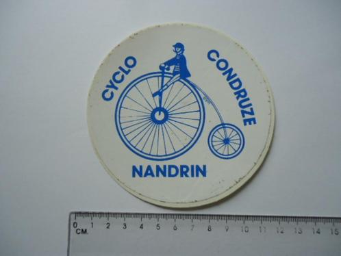 sticker Fietsen frankrijk nandrin retro vintage france, Verzamelen, Stickers, Zo goed als nieuw, Overige typen, Verzenden