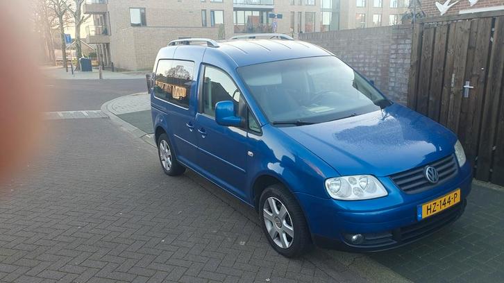 Volkswagen Caddy 1.6 Life 75KW Combi 2006 Blauw, Auto's, Bestelauto's, Particulier, Volkswagen, Benzine, D, Handgeschakeld, Geïmporteerd
