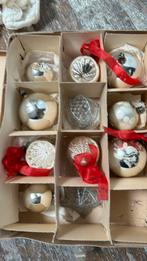 Vintage kerstballen . Zilver, Ophalen of Verzenden, Zo goed als nieuw