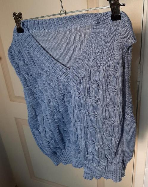 Gebreid vest gilet spencer Shein, Kleding | Dames, Truien en Vesten, Nieuw, Maat 36 (S), Blauw, Ophalen of Verzenden