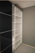 Complete IKEA PAX kledingkast met grijs glazen schuifdeuren, Huis en Inrichting, Kasten | Kledingkasten, Ophalen, 200 cm of meer