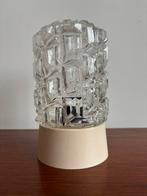 Vintage plafonniere glas retro lamp lampen, Ophalen of Verzenden, Gebruikt, Glas, Vintage