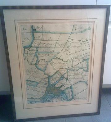 Floris Balthasarsz.  Detail uit de kaart van Schieland van 1 beschikbaar voor biedingen