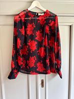 Nieuw! Neo Noir blouse blauw rood bloemen maat S/M, Ophalen of Verzenden, Nieuw, Maat 36 (S), Blauw