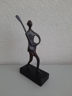 BRONZEN BEELDJE BANJO SPELER, Verzamelen, Ophalen of Verzenden, Nieuw, Mens