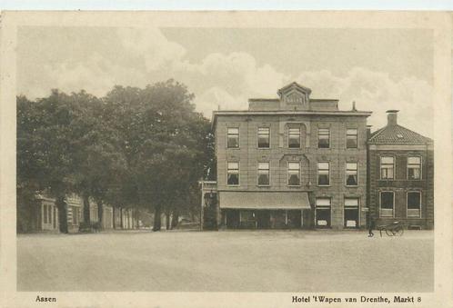 (701-215-029) Assen Hotel t Wapen van Drenthe, Verzamelen, Ansichtkaarten | Nederland, Drenthe, Verzenden