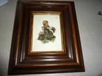 oud brocant schilderijtje met hummel ? in 3 D, Ophalen of Verzenden