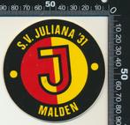 Sticker: SV Juliana 31 - Malden, Ophalen of Verzenden, Zo goed als nieuw, Sport