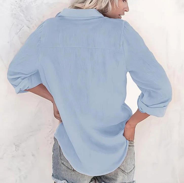 staalblauw blousjes L nieuw, Kleding | Dames, Blouses en Tunieken, Nieuw, Maat 42/44 (L), Oranje, Ophalen of Verzenden