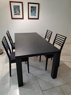 Prachtige BoConcept eettafeltafel in zwart eiken, Ophalen, Modern, tijdloos, Eikenhout, 50 tot 100 cm