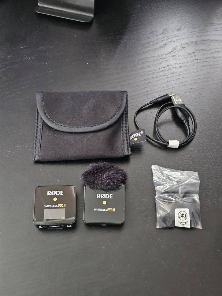 Rode Wireless Go 2 Microfoon (Zender + Ontvanger), Muziek en Instrumenten, Microfoons, Zo goed als nieuw, Overige typen, Draadloos