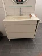 Wastafel met ingebouwde prullenbak  compleet nieuwe in doos, Huis en Inrichting, Badkamer | Badkamermeubels, Ophalen, Nieuw, 50 tot 100 cm