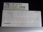 2x sticker original philips uva logo, Verzenden, Zo goed als nieuw, Bedrijf of Vereniging