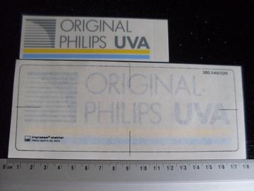 2x sticker original philips uva logo  beschikbaar voor biedingen