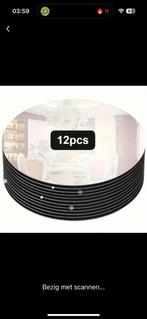 12x Ronde Spiegelplaat 20cm Tafeldecoratie, Ophalen of Verzenden, Nieuw, Rond