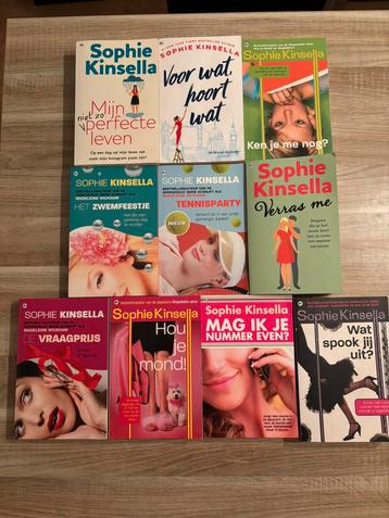 10 boeken van Sophie Kinsella beschikbaar voor biedingen