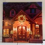 Nette tuinposter op stevig houten frame Kerst/Kerstmis 80x80, Diversen, Kerst, Ophalen, Zo goed als nieuw