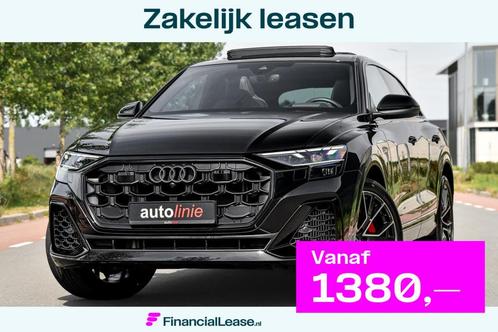Audi Q8 60 TFSI e quattro Pro Line S Competition. RS Zetels,, Auto's, Audi, Bedrijf, Lease, Financial lease, Q8, 360° camera, ABS
