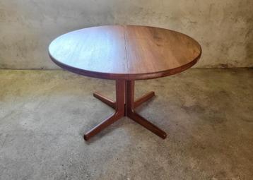 Grote vintage ovale verlengbare eettafel in teak  Glostrup beschikbaar voor biedingen