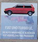Oude  Sticker FIAT UNO TURBO I.E., Ophalen of Verzenden, Zo goed als nieuw, Merk