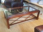 Mooie Antieke Salontafel. (Met Glasplaat), Ophalen