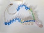 Antiek oude glas en kunststof kralen ketting, Sieraden, Tassen en Uiterlijk, Antieke sieraden, Verzenden, Overige materialen, Ketting