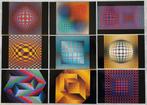 Victor Vasarely ansichtkaarten, 9 stuks, Ophalen of Verzenden, 1960 tot 1980