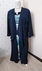 Ophilia,  lang blauw vest, maat 2 -   42-44, Blauw, Maat 42/44 (L), Ophalen of Verzenden, Zo goed als nieuw