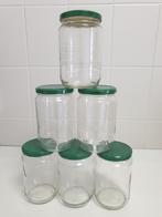10 Lege glazen potten van 600ml, Ophalen of Verzenden, Zo goed als nieuw, Glas, Pot, Bus of Blik