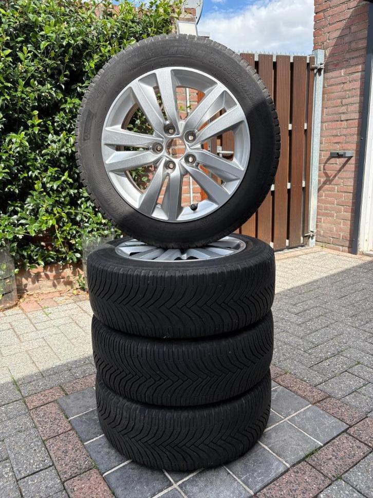Peugeot Zeer Nette Set Velgen Met Banden, Auto-onderdelen, Banden en Velgen, Velg(en), All Season, 16 inch, 205 mm, Personenwagen