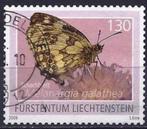 Postzegel van Liechtenstein 2009: vlinder speciale waarde, Ophalen of Verzenden, Gestempeld