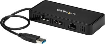 2x Startech USB 3.0 naar dual DisplayPort mini docking