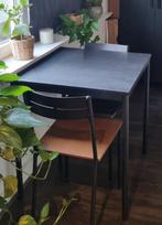 IKEA tafel met 2 stoelen, Ophalen, 100 tot 150 cm, 50 tot 100 cm, Zo goed als nieuw