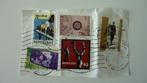 postzegels Juliana Bernhard Europa Kinderzegel 70 40 75 45, Ophalen, Na 1940, Gestempeld