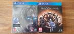 PS4 Shadow of Mordor & Shadow of War 2x Steelbox, Avontuur en Actie, Gebruikt, Vanaf 18 jaar, 1 speler