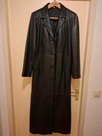 Leren lange vrouw jaas maat 40, Kleding | Dames, Jassen | Winter, Ophalen of Verzenden, Zo goed als nieuw, Maat 38/40 (M), Zwart