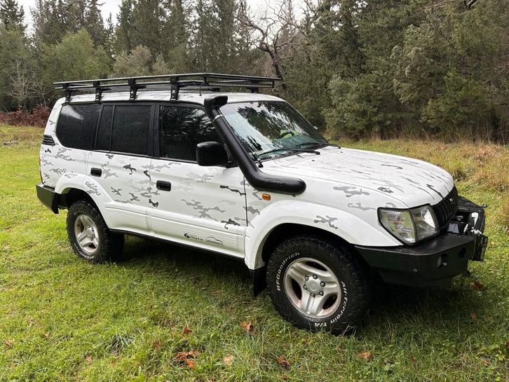 Toyota landcruiser 90, Auto's, Bestelauto's, Particulier, 4x4, ABS, Airbags, Centrale vergrendeling, Dakrails, Panoramadak, Trekhaak