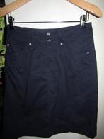 E1924 Jensen mt 36 rok donkerblauw, Kleding | Dames, Jensen, Zo goed als nieuw, Knielengte, Maat 36 (S)