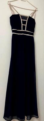 avondjurk met gouden details, maat M, Kleding | Dames, Ophalen of Verzenden, Gedragen, Blauw