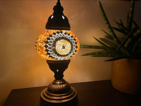 Arabische lamp mozaïek tafellamp Oosterse/Turkse stijl, Huis en Inrichting, Lampen | Tafellampen, Nieuw, Minder dan 50 cm, Metaal