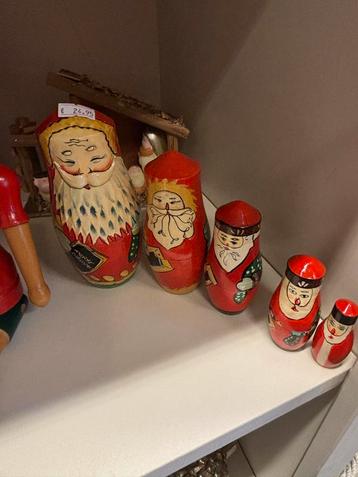 Vintage Matroeska Kerstmannen Set zoet en vintage beschikbaar voor biedingen