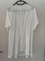 Witte kanten blouse - Maat 52, Ophalen of Verzenden, Zo goed als nieuw, Wit, Blouse of Tuniek
