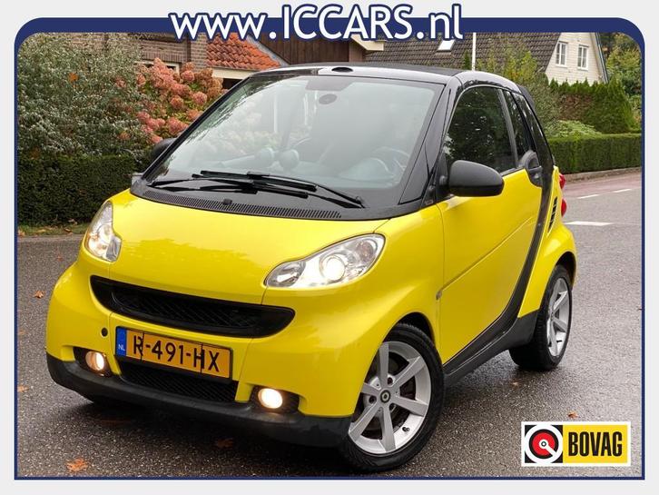 Smart FORTWO 1.0 MHD PASSION CABRIO - leer pakket., Auto's, Smart, Bedrijf, ForTwo, ABS, Airbags, Airconditioning, Alarm, Apple Carplay